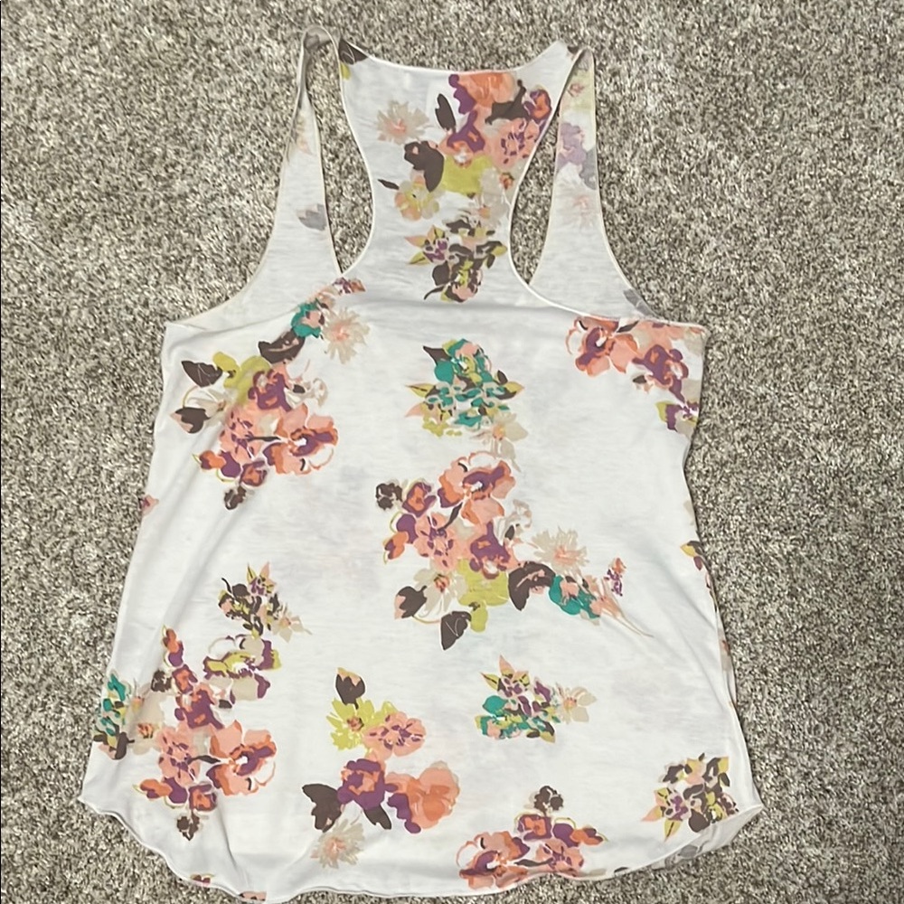 Floral Racerback Tank Top - Picture 3 of 5